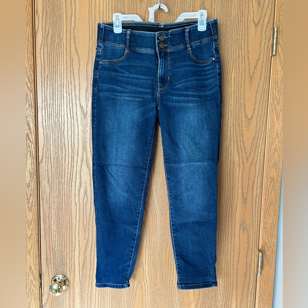Tummy control ankle jeans